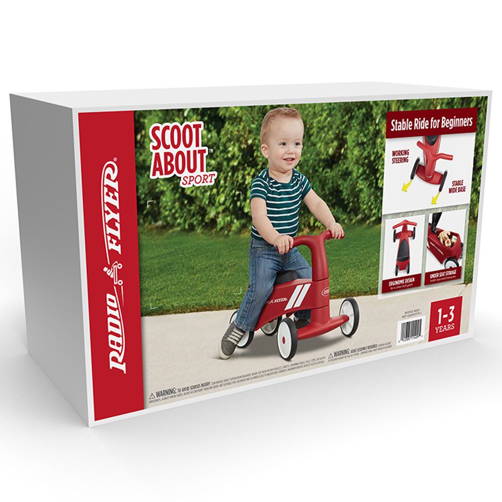 Radio Flyer - Scoot About Sport Bike - Red