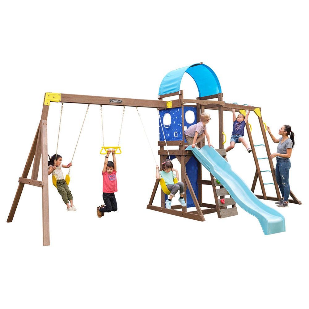 Kidkraft - Overlook Challenge Wooden Swing Playset