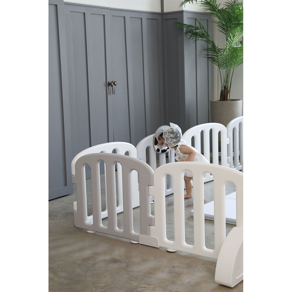 iFam - First Baby Room playard - 10pcs 140x200 - White & Grey