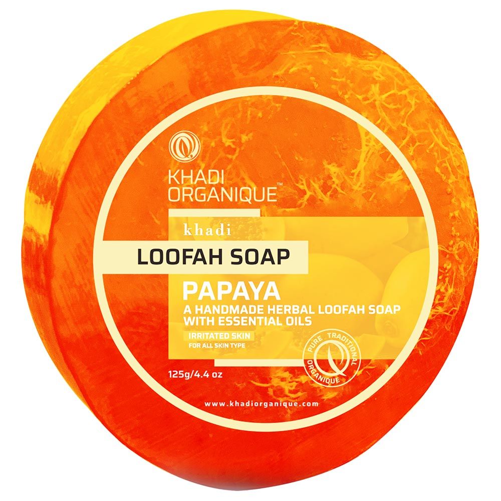 Khadi Organique - Papaya Loofah Soap