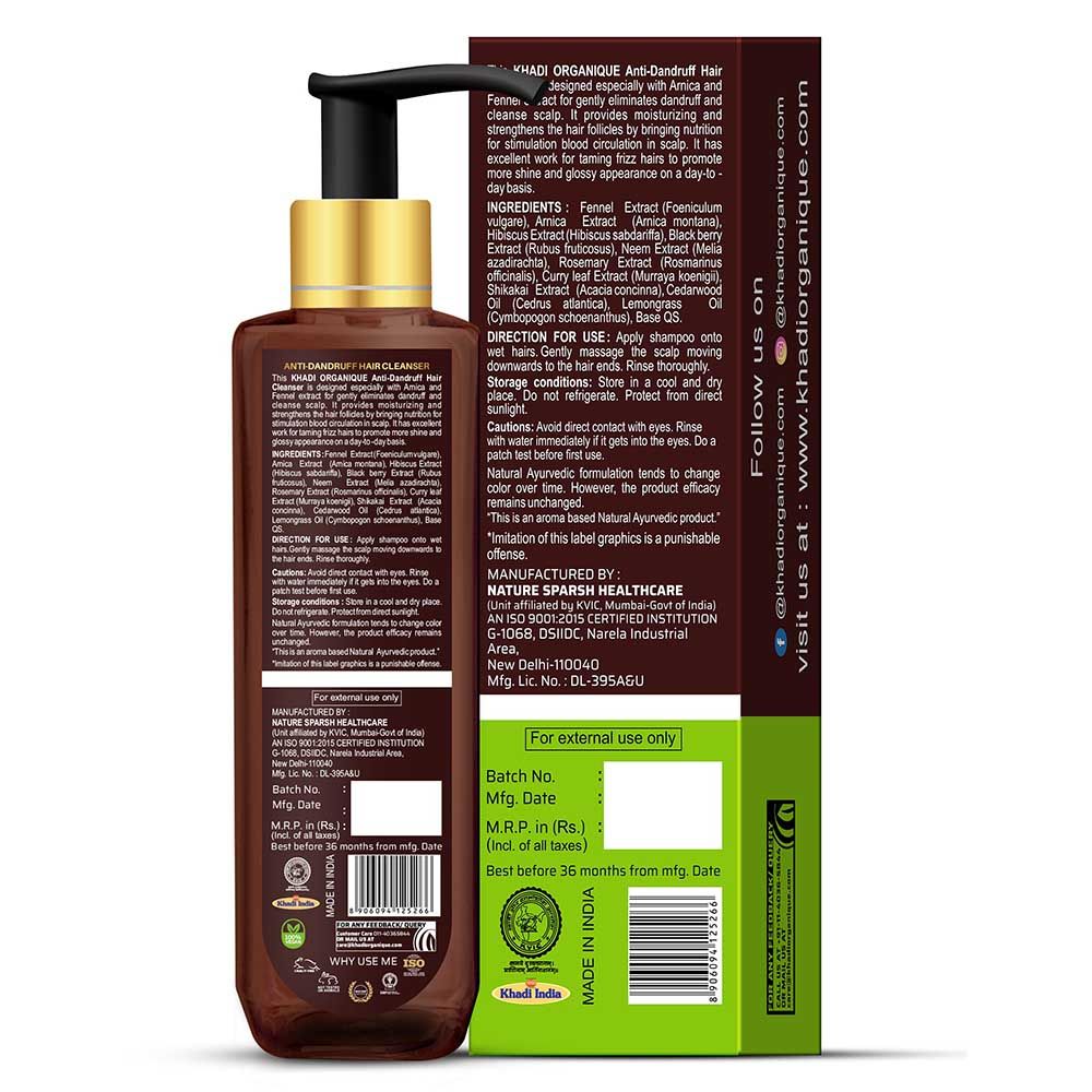 Khadi Organique - Anti-Dandruff Hair Cleanser w/ Curry Leaf