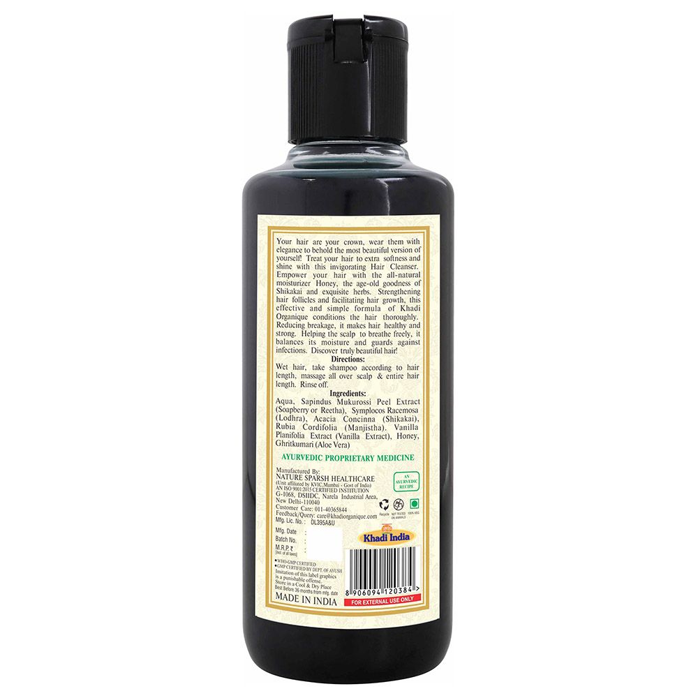 Khadi Organique Natural Shikakai & Honey Hair Cleanser