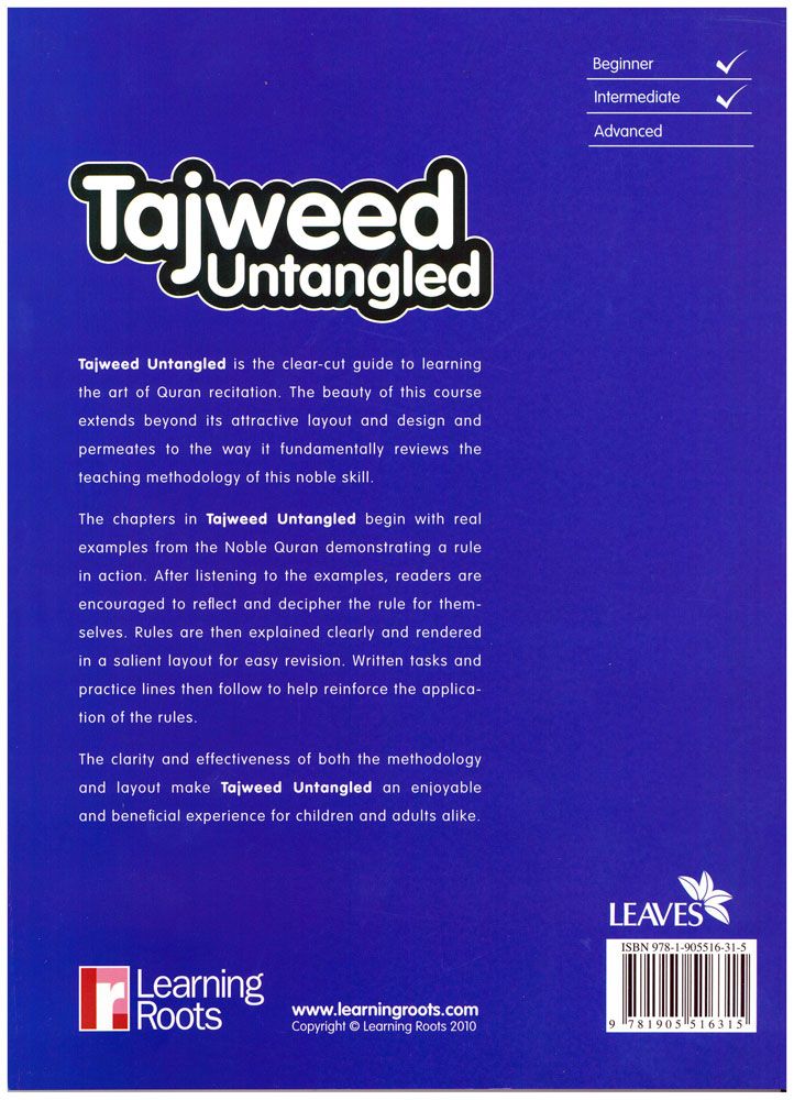 Learning Roots - Tajweed Untangled Book