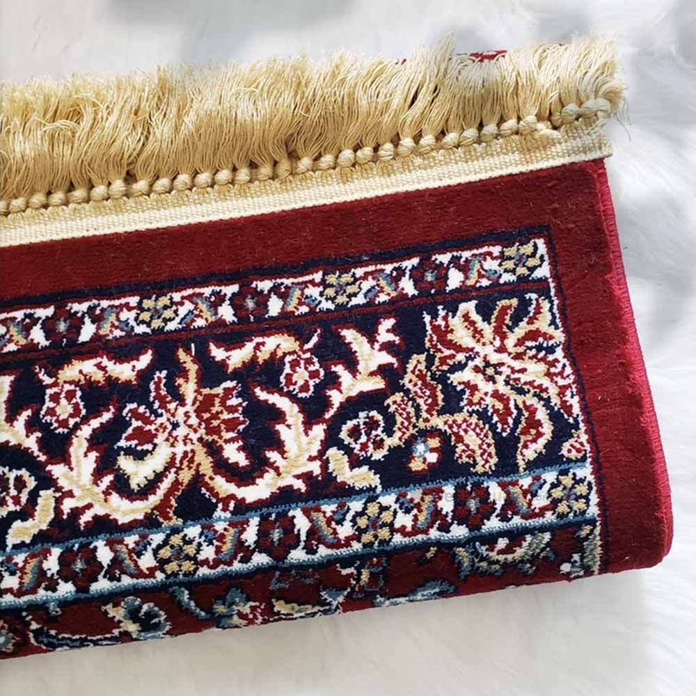 Deensquare - Premium Al Rawda Prayer Mat - Red