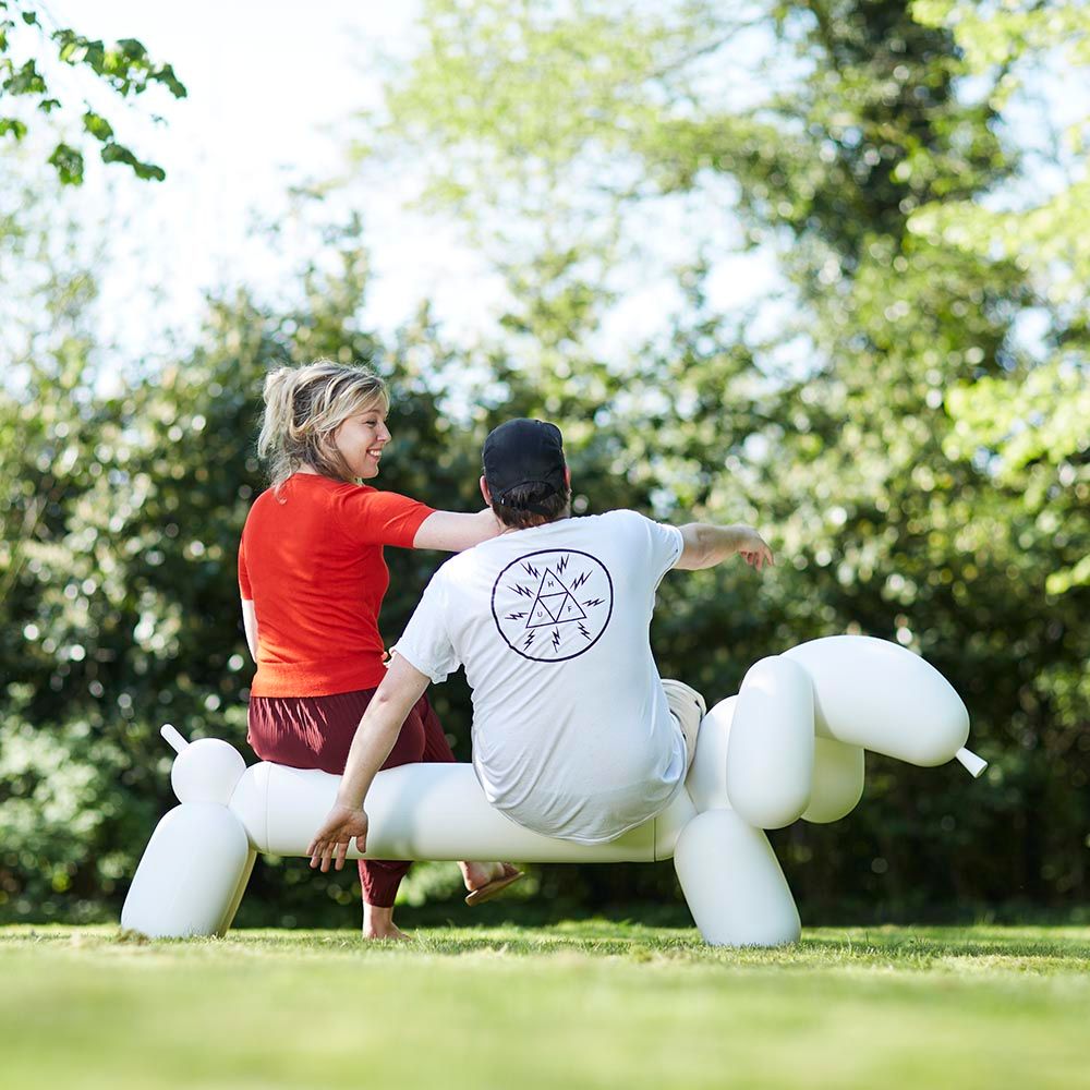 Fatboy - Modern 4 legs Seating Bench - White