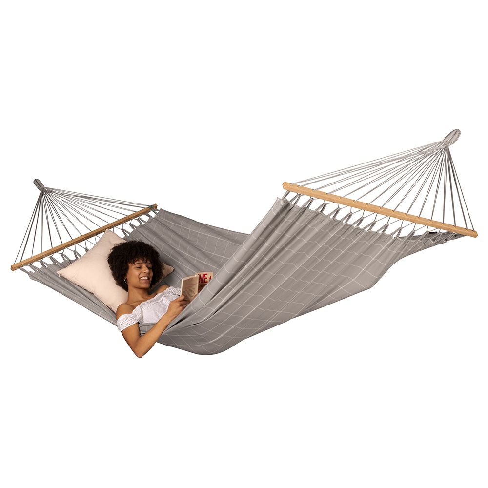 La Siesta - Alisio Double Spreader Bar Hammock Outdoor - Almond