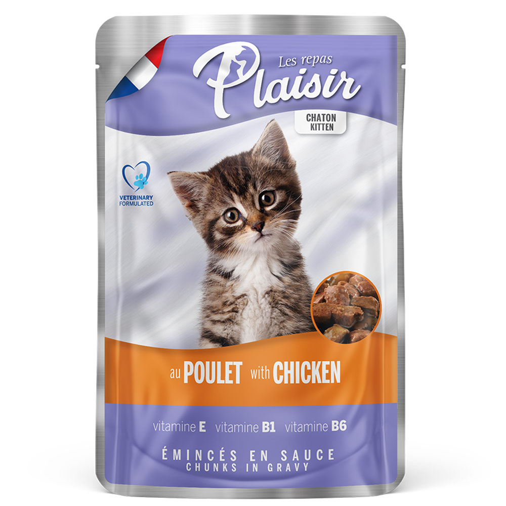 Plaisir Chunks Gravy With Chickens Gravy Cat Food 100g Buy at Best Price from Mumzworld