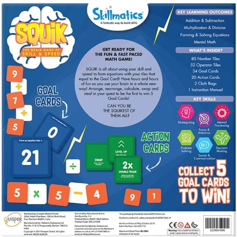 Skillmatics - Squick - Math Edition