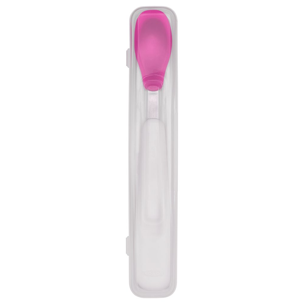 Oxo Tot - On-The-Go Feeding Spoon - Pink