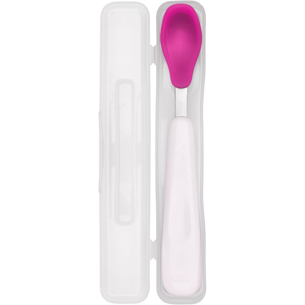 Oxo Tot - On-The-Go Feeding Spoon - Pink