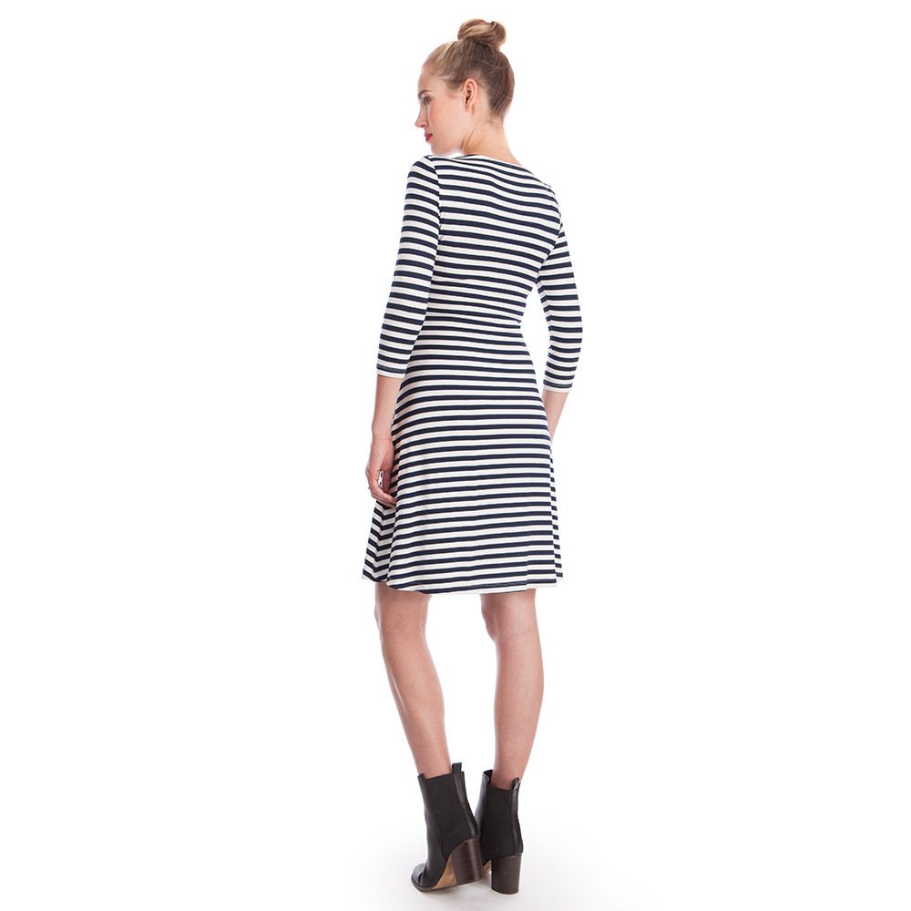 Seraphine - Nadia Nautical Stripe Nursing Dress