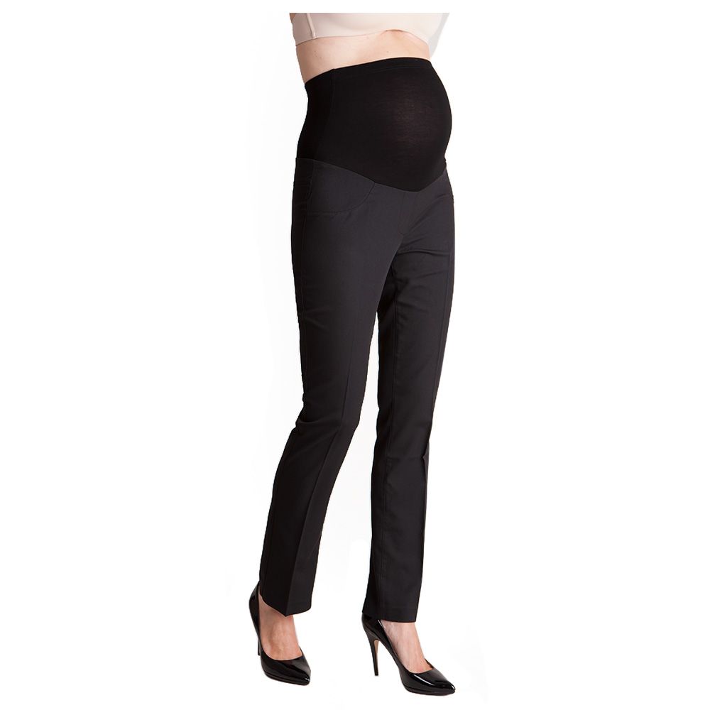 Seraphine - Sofia1 Straight Leg Overbump Trouser - Black