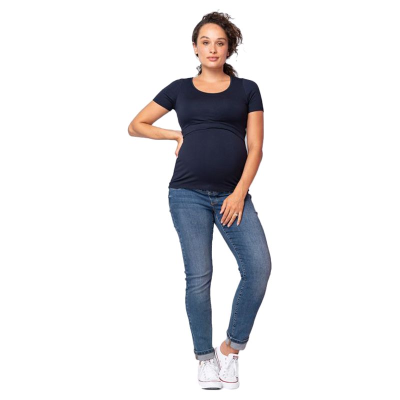 Seraphine - Laina Pack Of 2 Short Sleeves Top - Navy & Grey