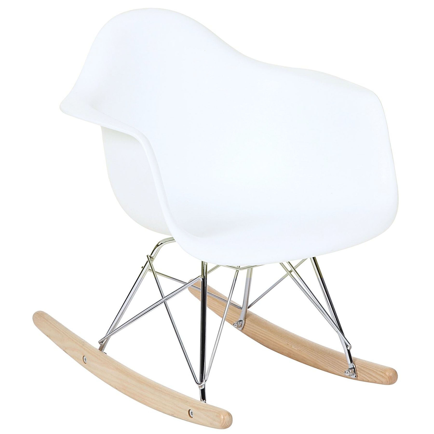 Ebarza Kids Rocking Chair - Plastic - White