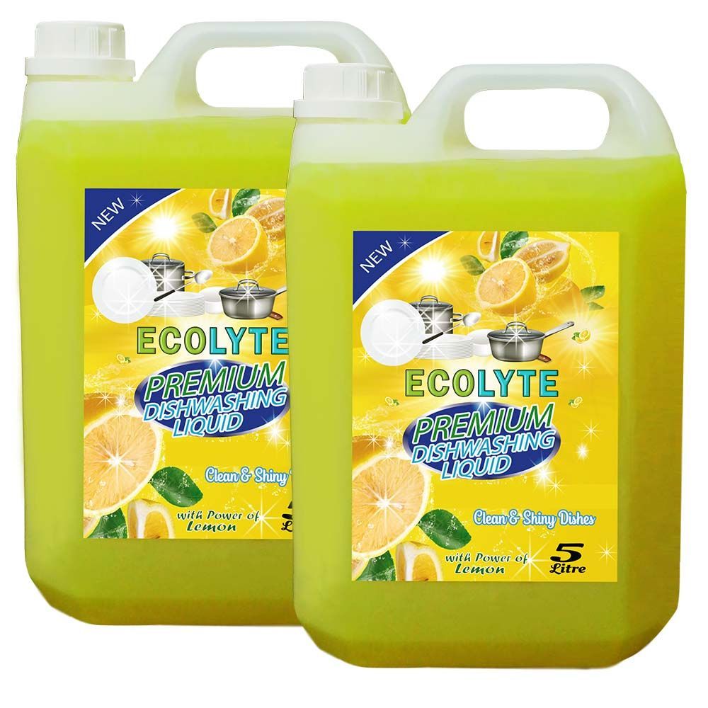 Ecolyte+ - Premium Dishwashing Liquid - Lemon - 5L - 2pc