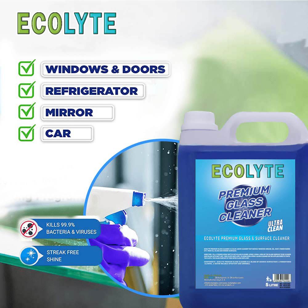 Ecolyte+ - Premium Glass Cleaner 5L - Pack of 2