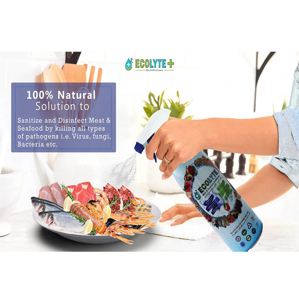 Ecolyte+ - Meat & Seafood Disinfectant 100% Natural - 1L - 3pc