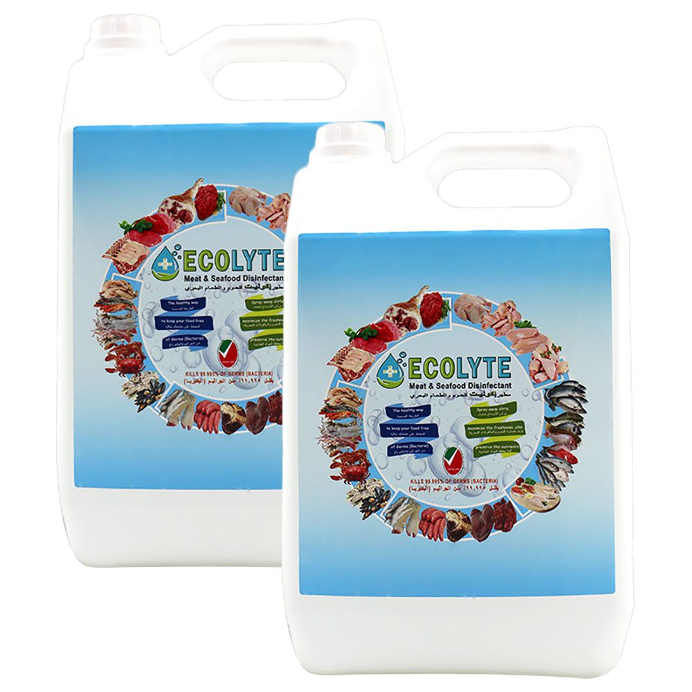 Ecolyte+ - Meat & Seafood Disinfectant 100% Natural - 5L - 2pc