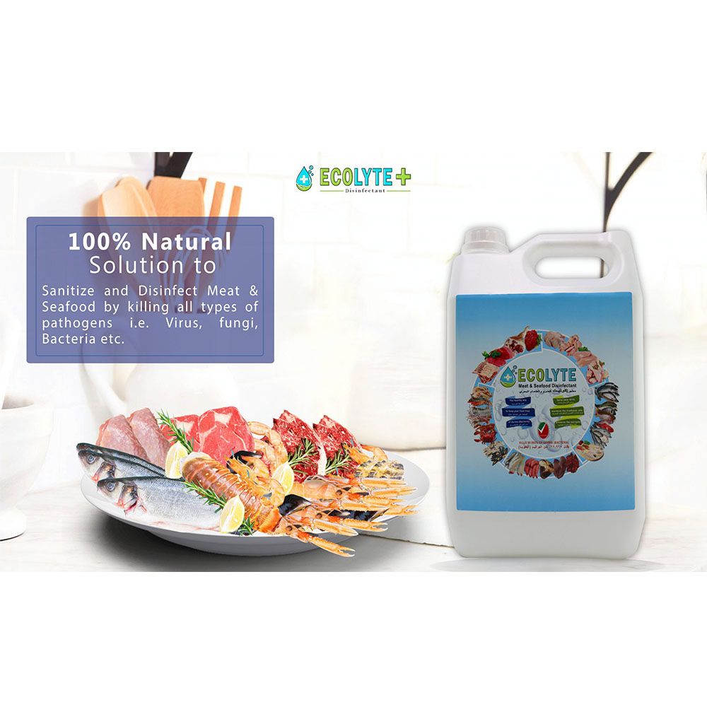 Ecolyte+ - Meat & Seafood Disinfectant 100% Natural - 5L - 2pc