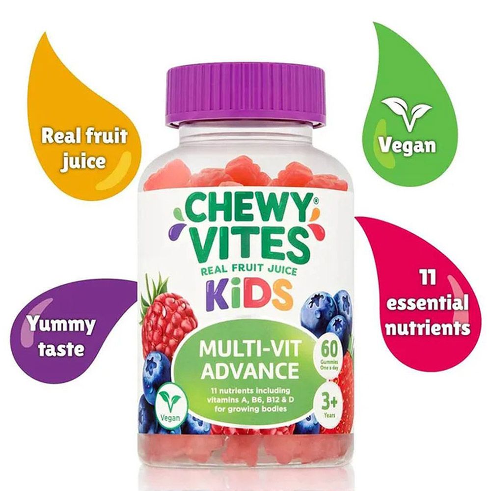 Chewy Vites - Kids Multivitamin Advance Gummies - 60's - Pack of 2