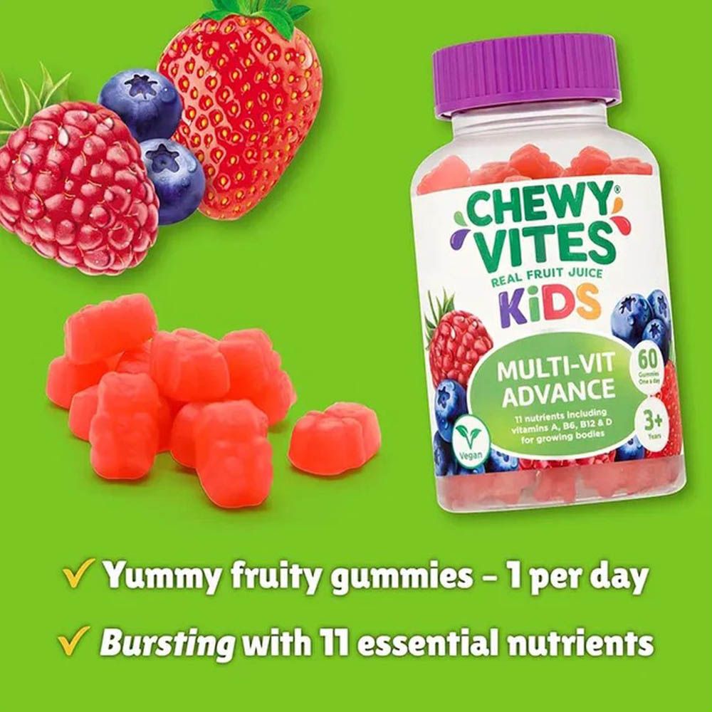 Chewy Vites - Kids Multivitamin Advance Gummies - 60's - Pack of 2