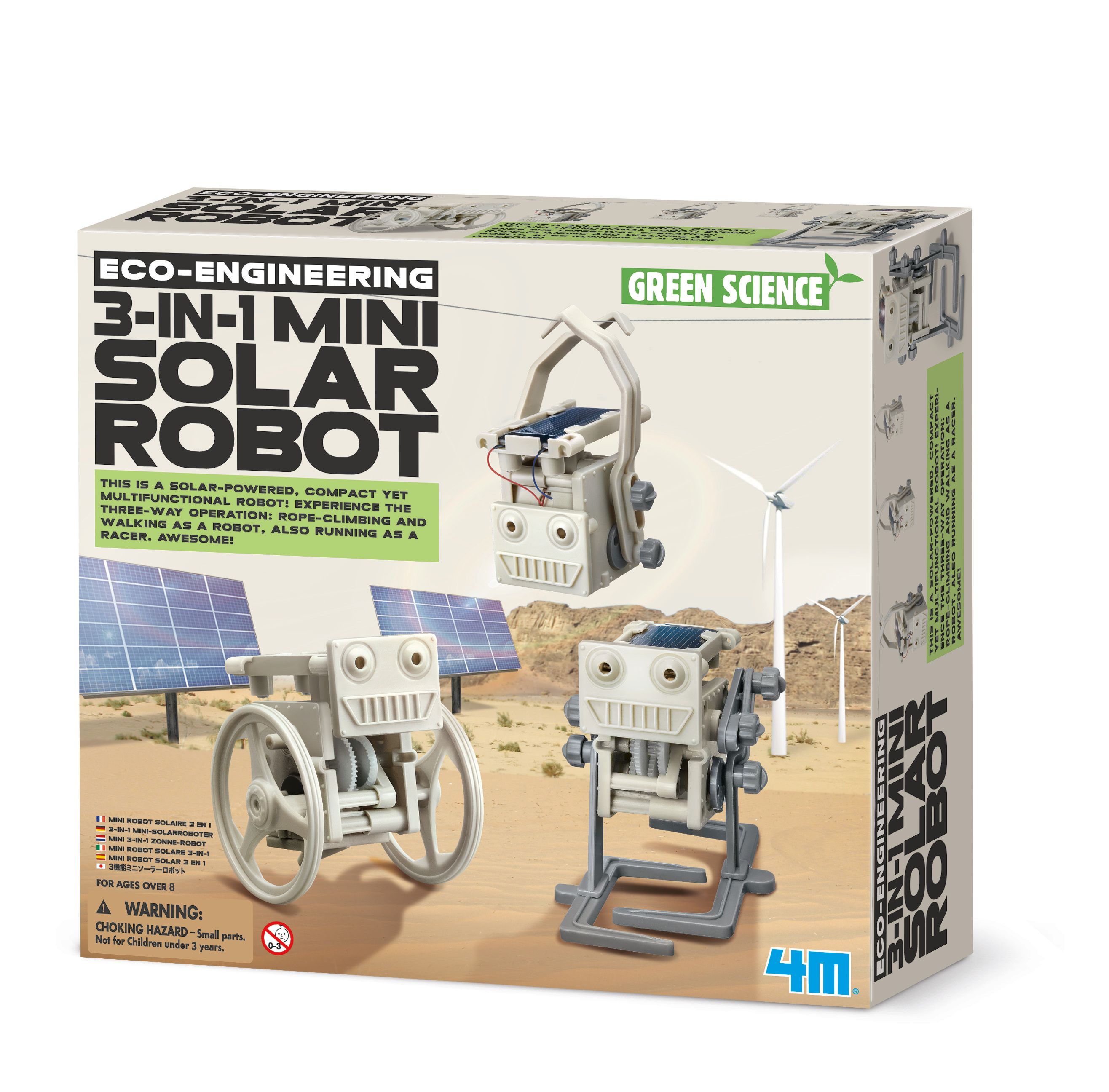 4M-Eco Engineering 3-in-1 Mini Solar Robot