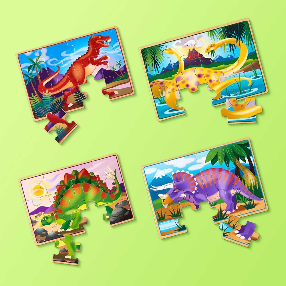 Melissa & Doug - Dinosaurs Puzzles in a Box