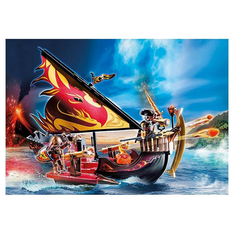 Playmobil - Burnham Raiders Fire Ship 55pcs