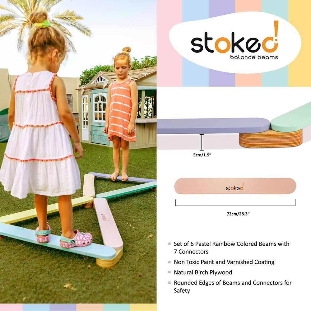 Stoked - Kids Wooden Balance Beam