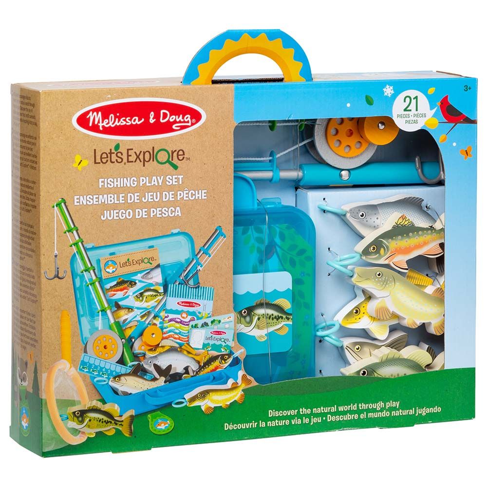 Melissa & Doug - Let's Explore Fishing Playset - 21 pcs