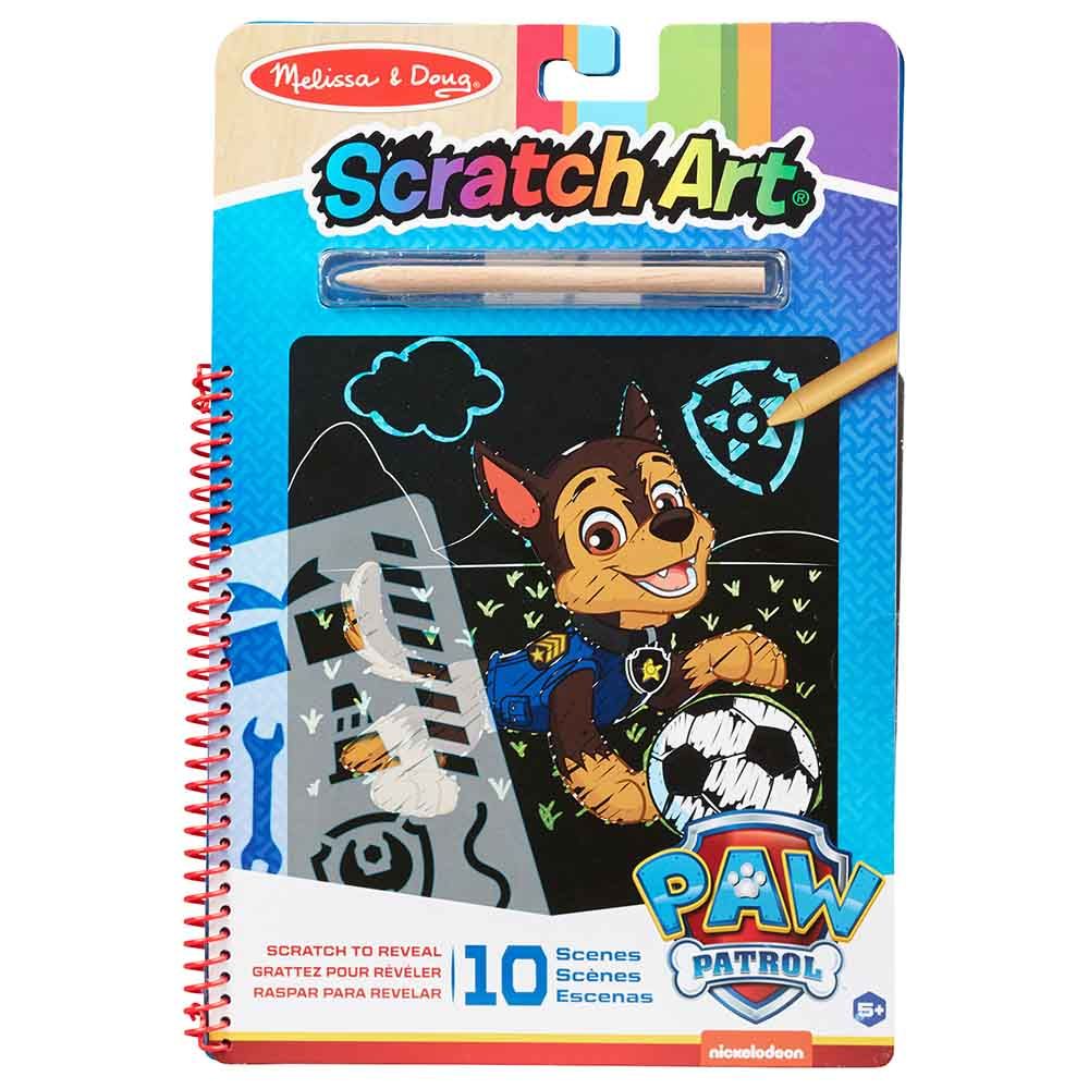 Melissa & Doug - Paw Patrol Scratch Art Pad - Chase