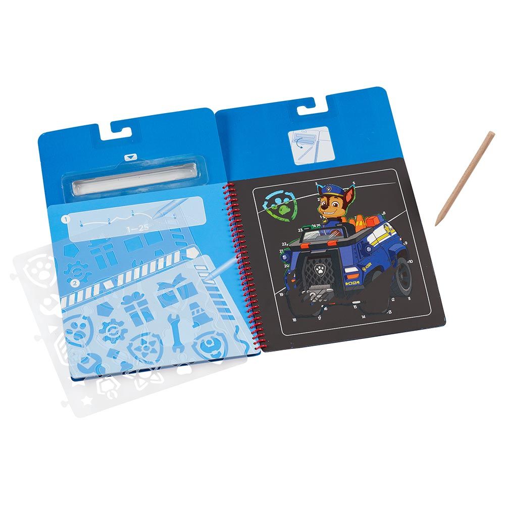 Melissa & Doug - Paw Patrol Scratch Art Pad - Chase