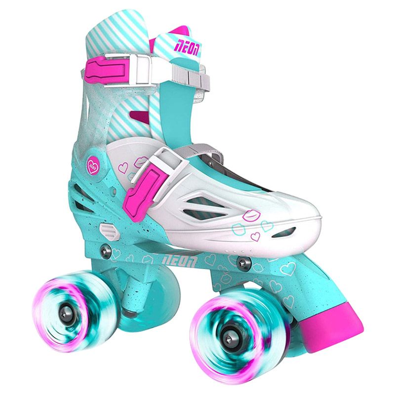 Neon - 2-in-1 Combo Skates Size (3-6) - Teal Pink