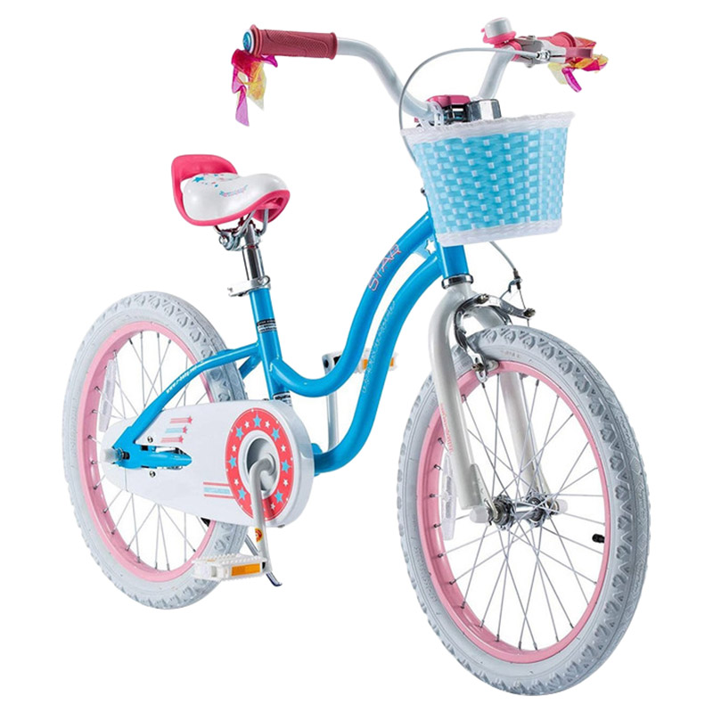 RoyalBaby Star Girl Bicycle 18 Inch Blue Buy at Best Price from Mumzworld