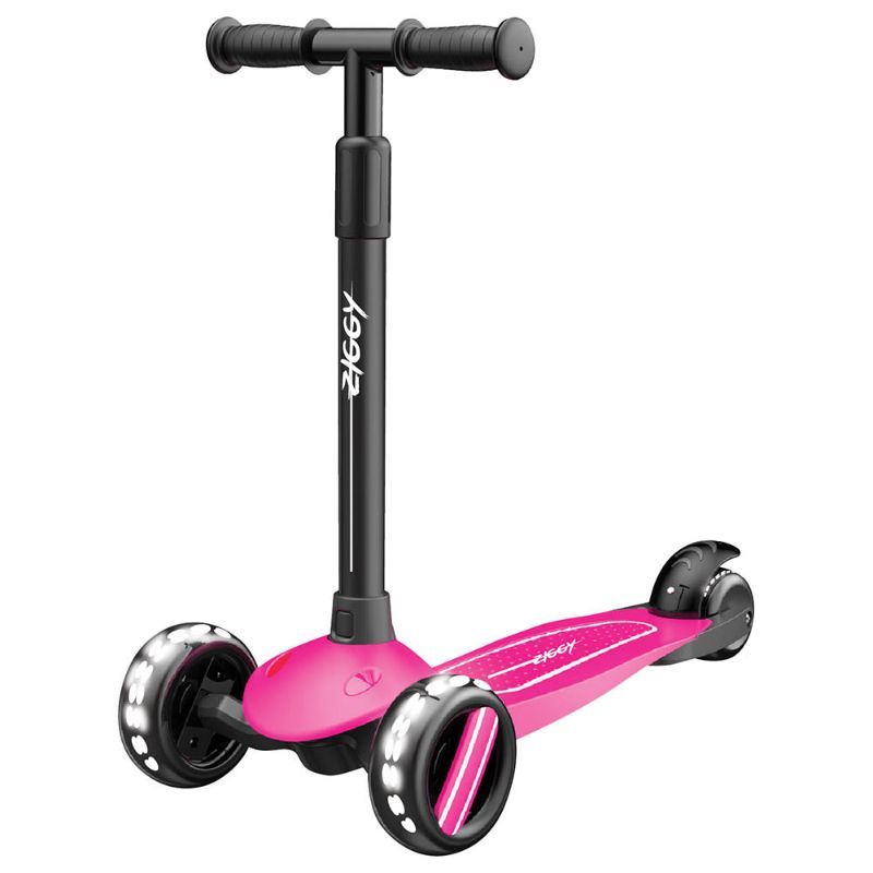 Ziggy - 3-Wheel Tilt Scooter w/ LED Light - Pink