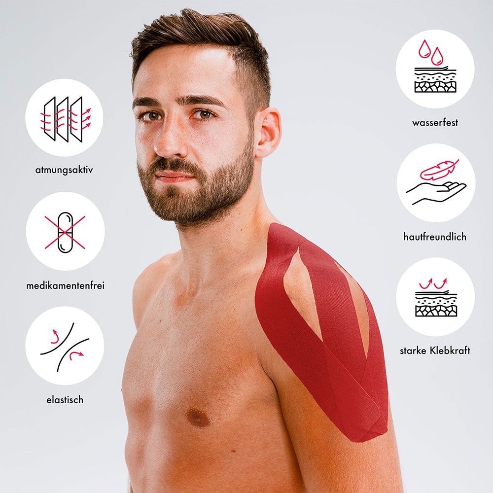 Kintex - Kinesiology Tape Classic - 5 x 500cm - Red