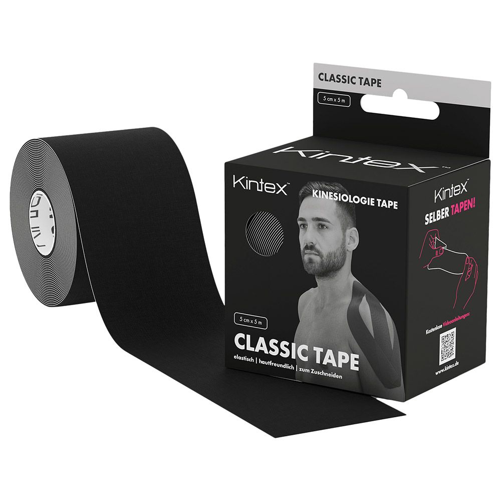 Kintex - Kinesiology Tape Classic - 5 x 500cm - Black