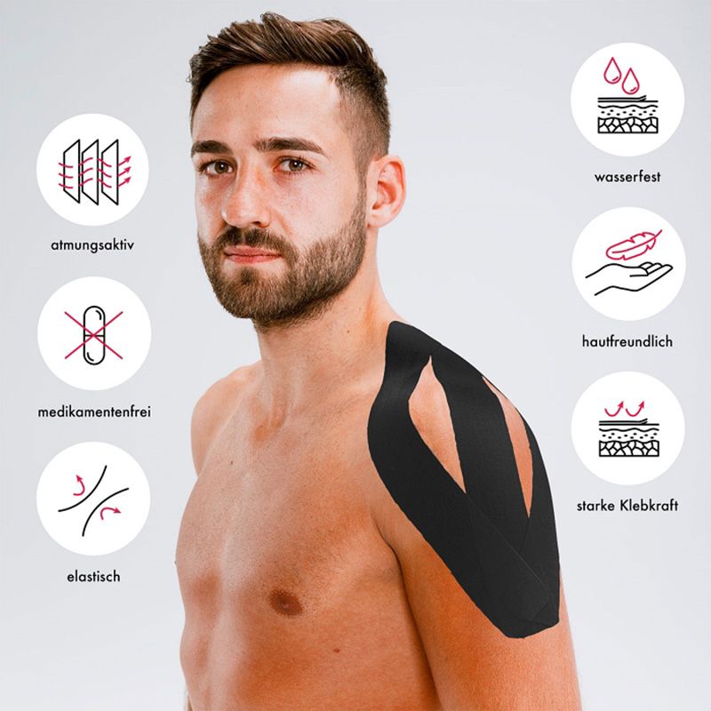 Kintex - Kinesiology Tape Classic - 5 x 500cm - Black