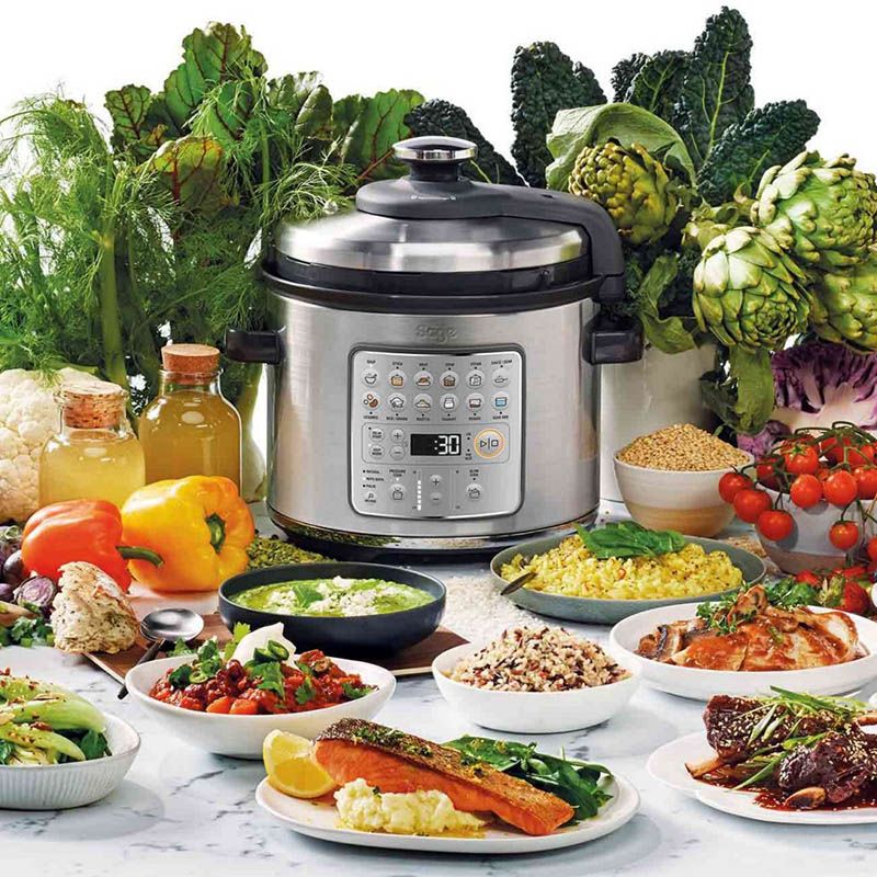 Sage - The Fast Slow Go Cooker - Brushed Stainless Steel