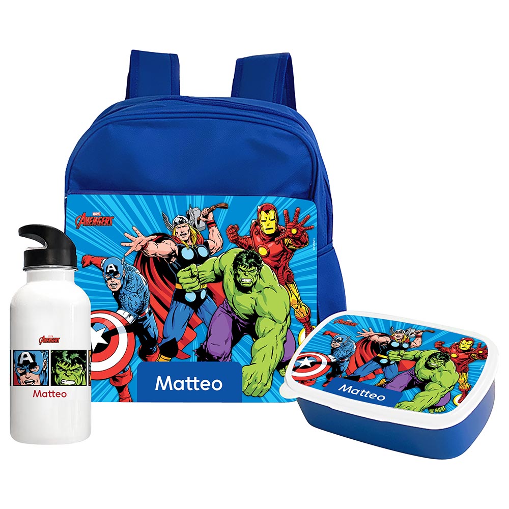 Avengers backpack and lunchbox online