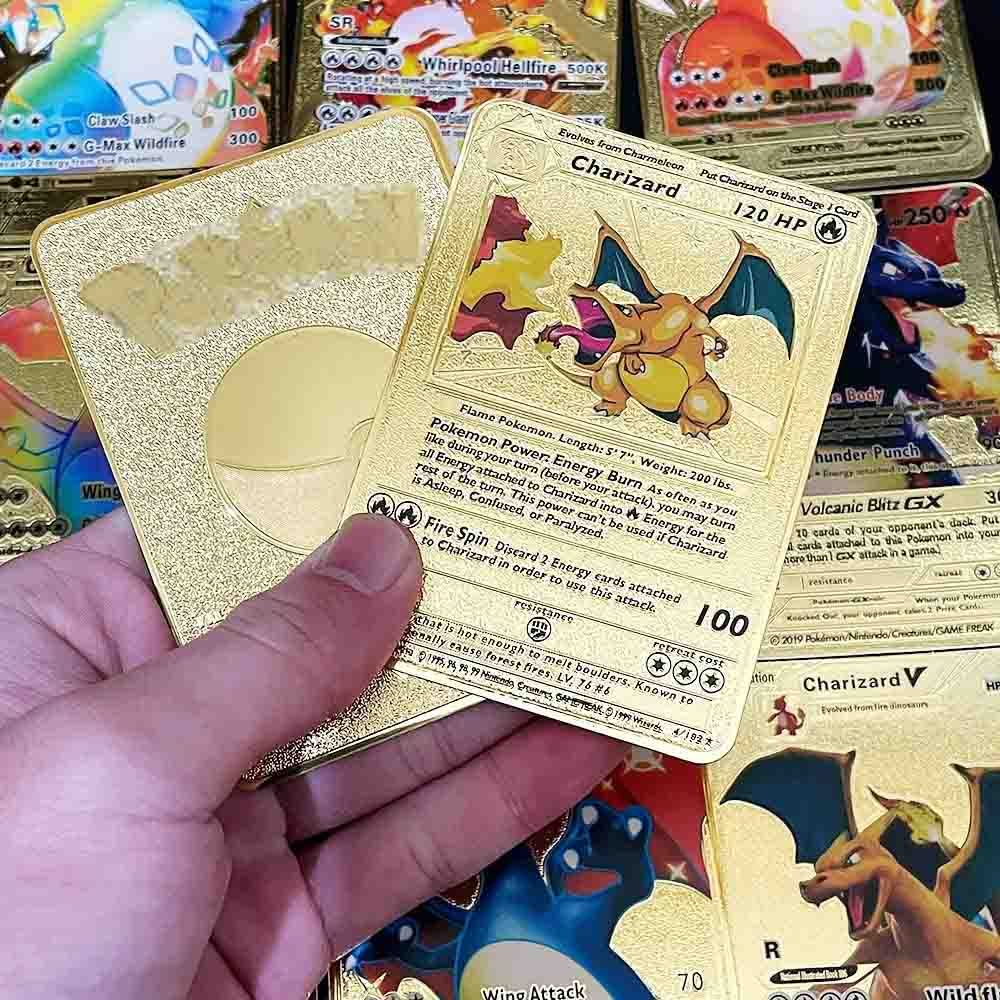 Pokemon - Golden Trading Cards Gold Foil Set - 55 Cards 