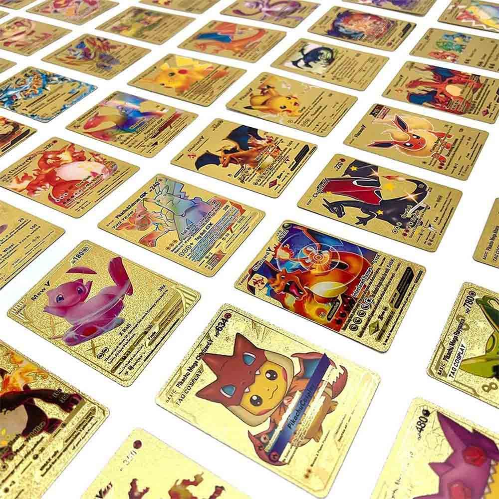 Pokemon - Golden Trading Cards Gold Foil Set - 55 Cards 