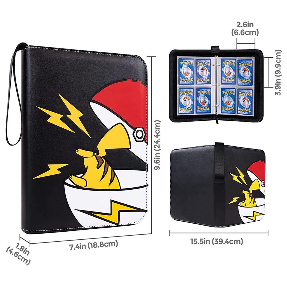 ESSEN - Pokemon Cards Binder Holder Trading Cards - Pikachu