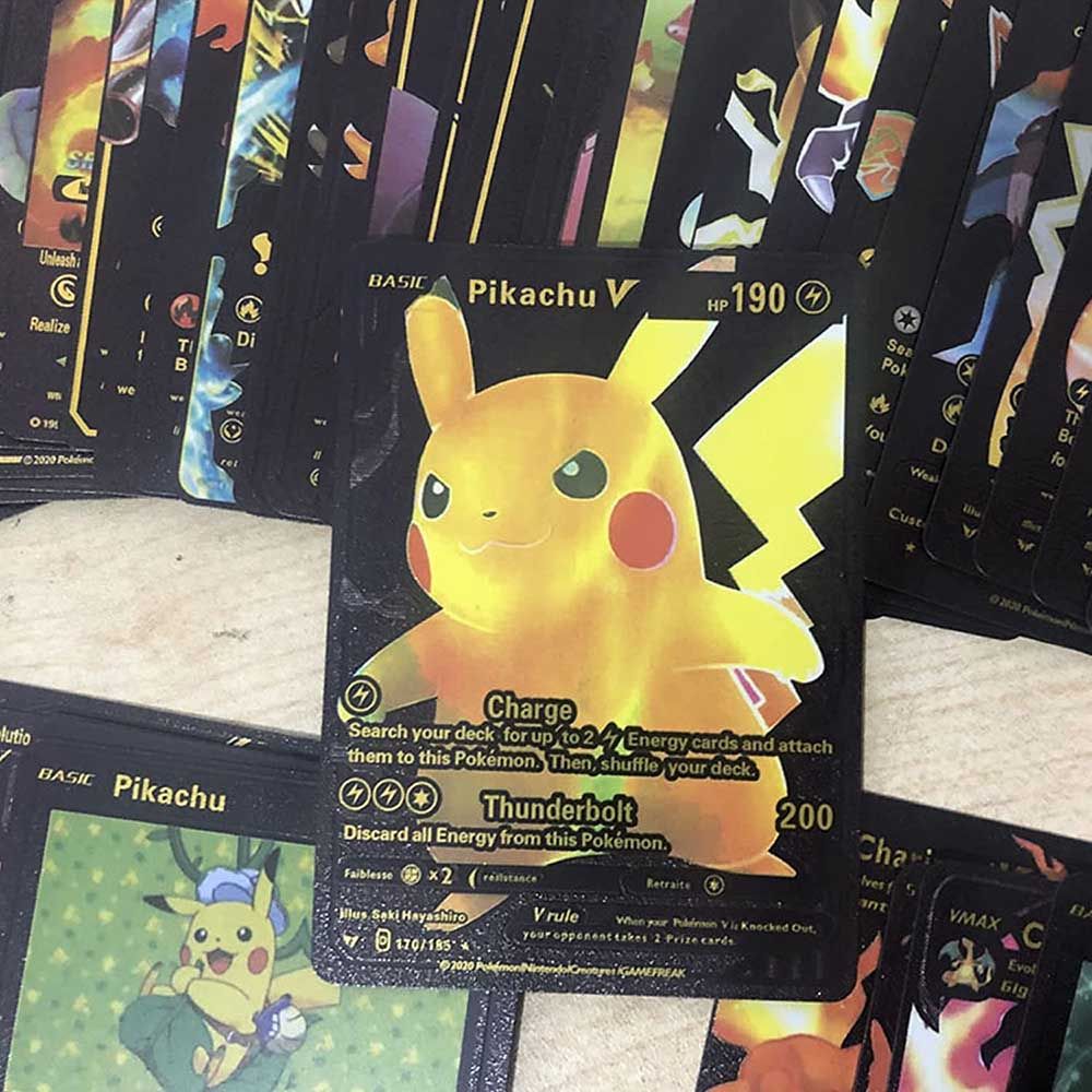 Pokemon - Black Trading Cards - 55 Cards