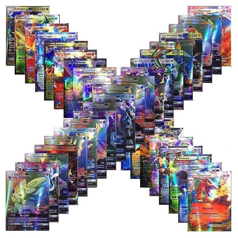 Pokemon - Trading Cards 100 Pcs (60V + 40Vmax)