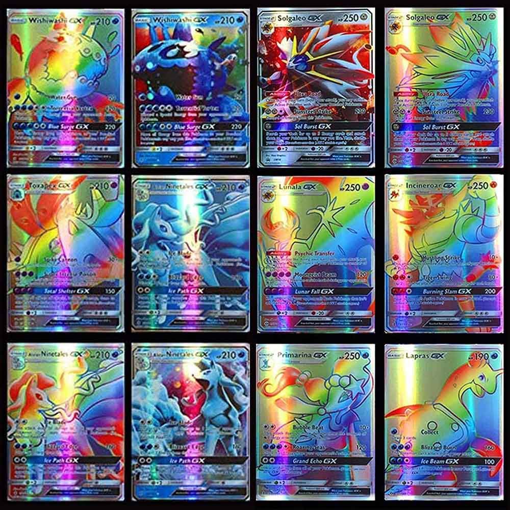 Pokemon - Trading Cards 100 Pcs (95 GX+5 Mega)