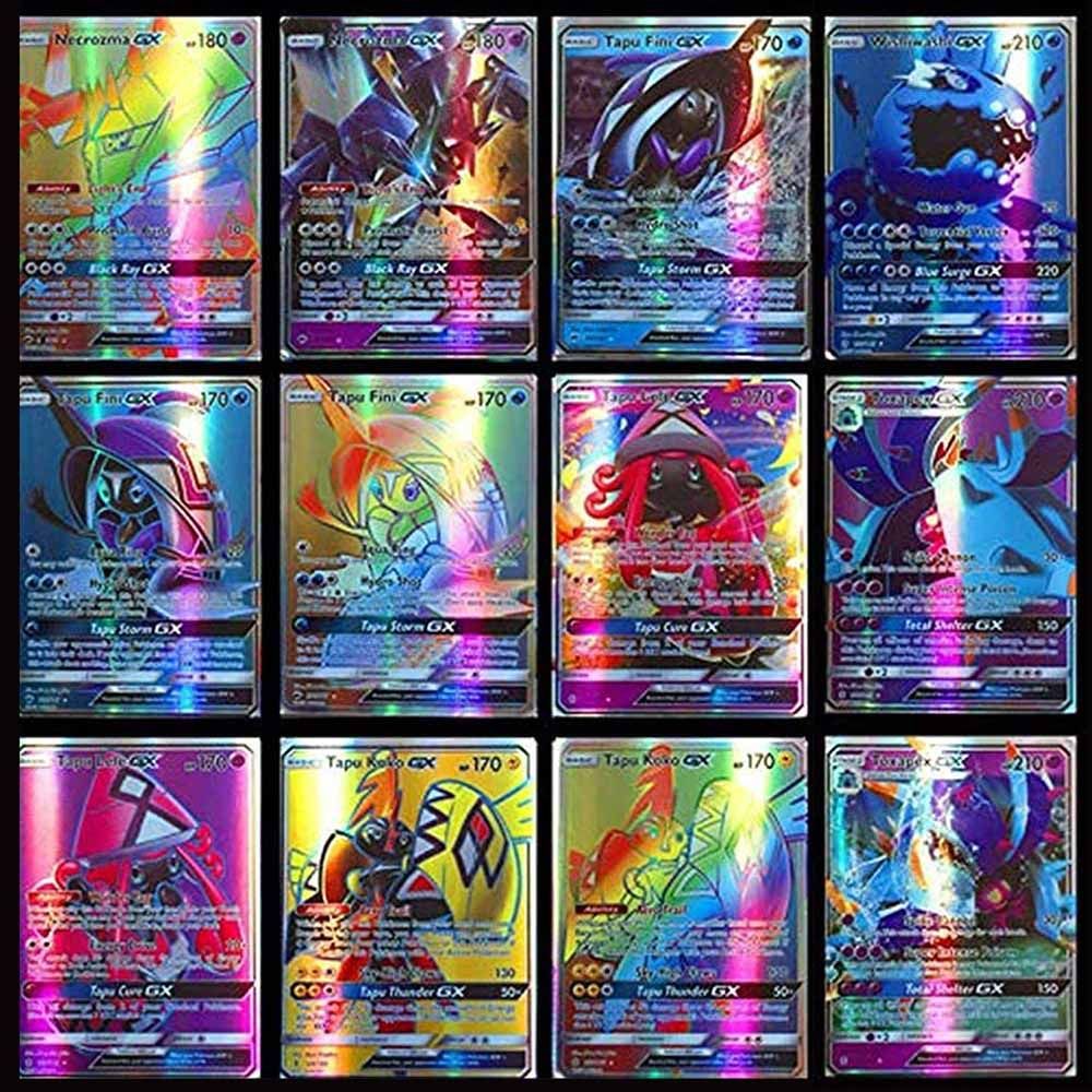 Pokemon - Trading Cards 100 Pcs (95 GX+5 Mega)