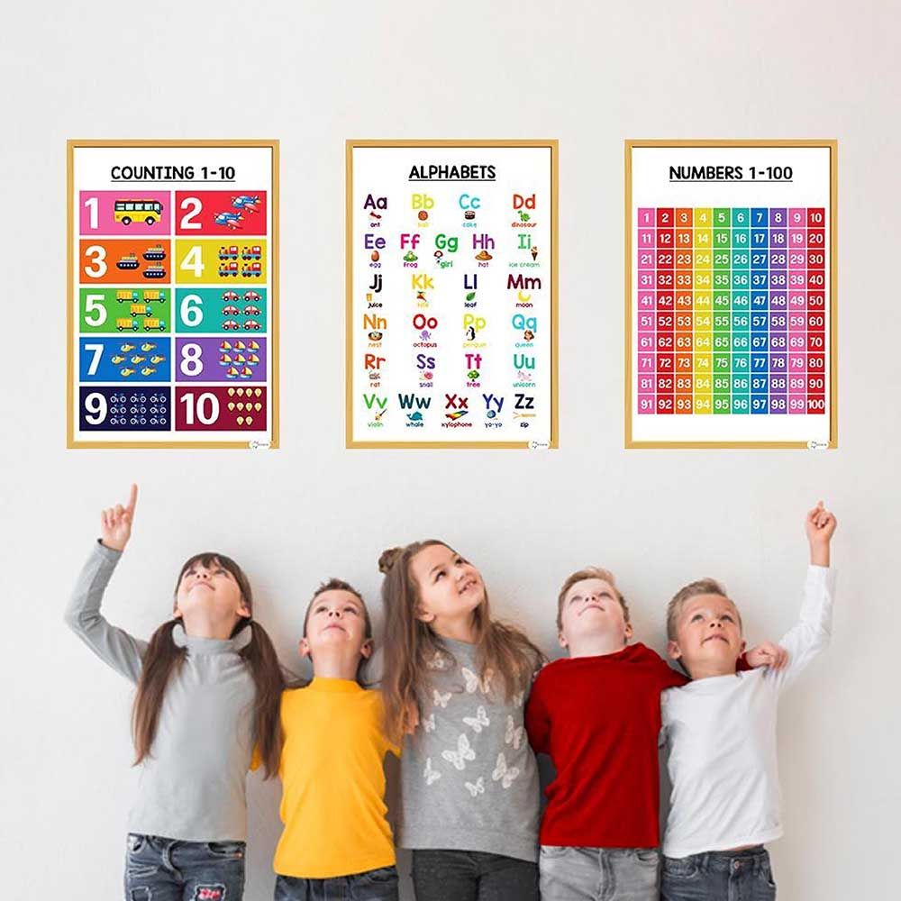 Essen - Educational Preschool Posters Charts Set of 12