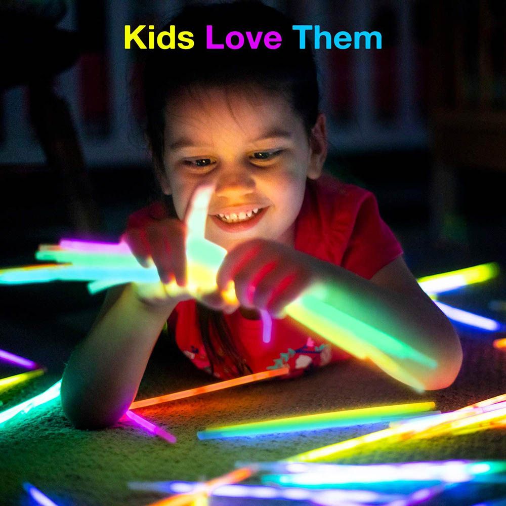 Essen - Glow Sticks Party Favors W/ Connectors Pack Of 100