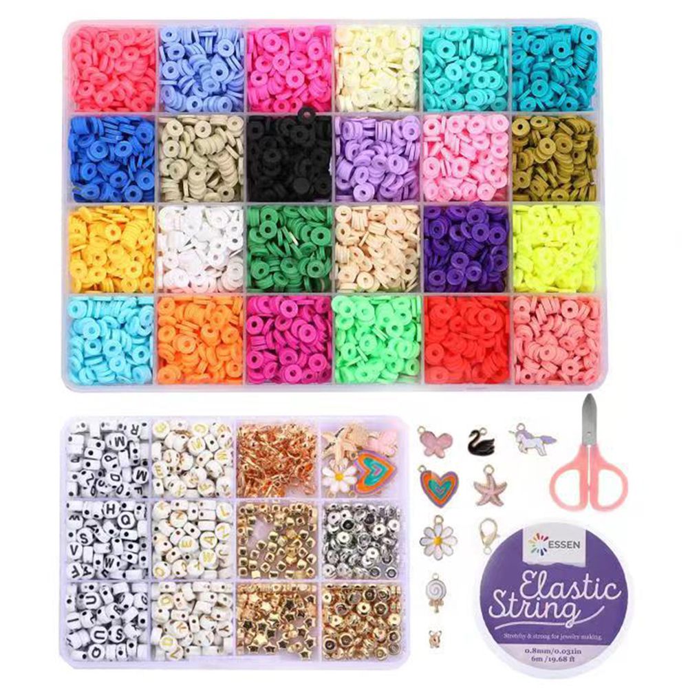 ESSEN Clay Beads Bracelet Jewellery Making DIY Kit -5591pcs